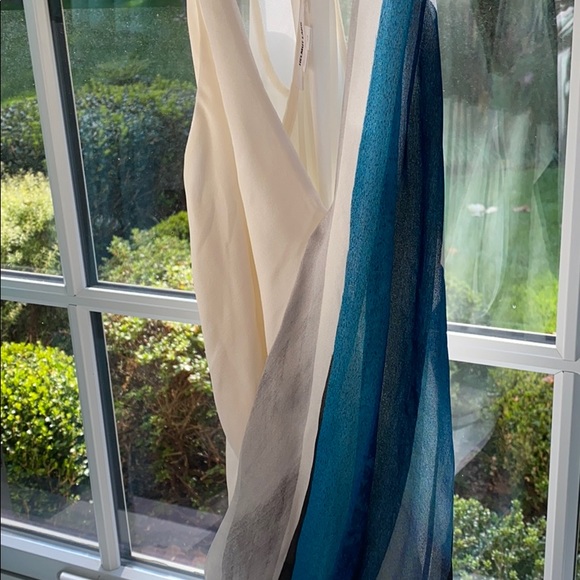 Helmet Lang Silk drape top cinch at waist  102 - Picture 6 of 8